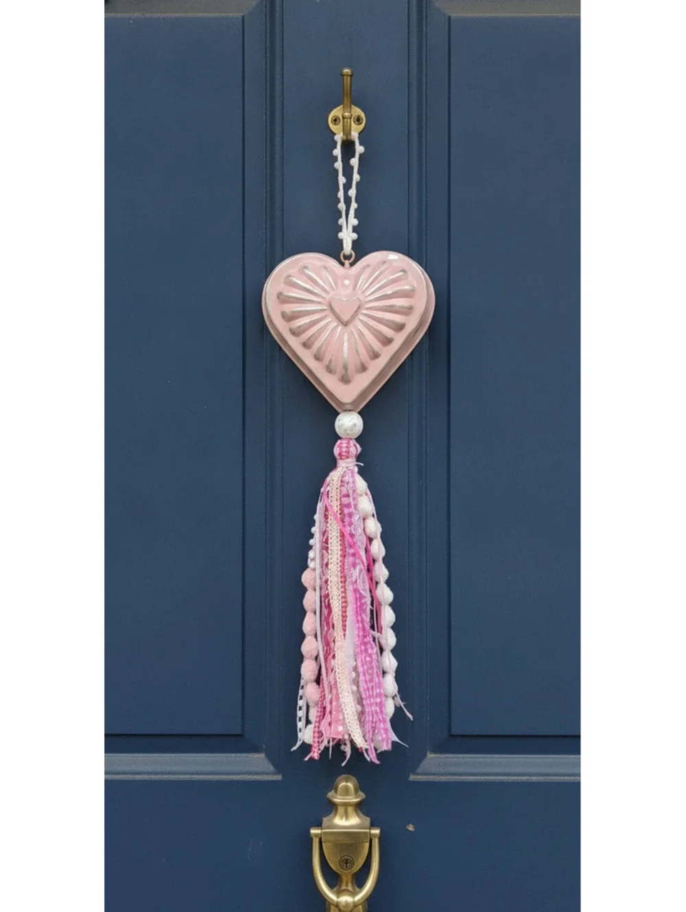 Hand-Crafted Repurposed Heart Copper Jello Mold Door/Wall Hanging Decoration